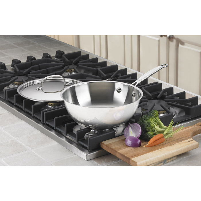 Cuisinart 3 qt. Stainless Steel Saucier with Lid & Reviews Wayfair